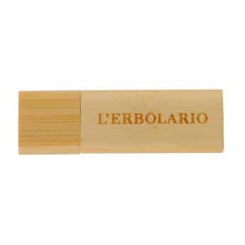 Usb legno logo Erbolario