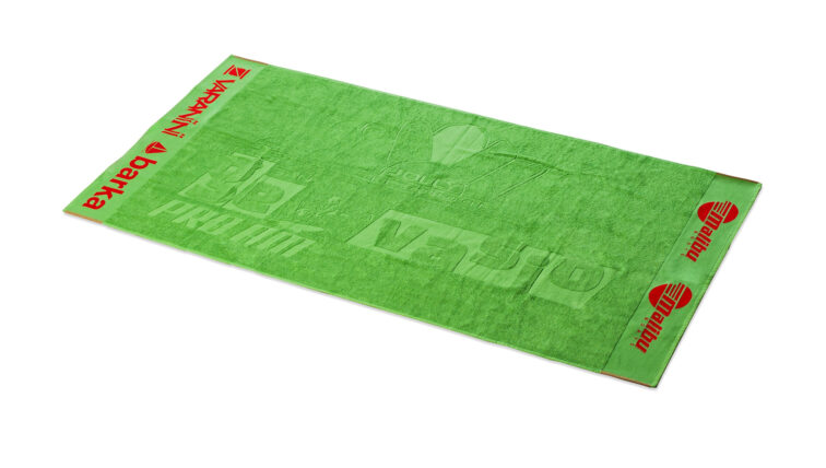 Produzione asciugamano personalizzati con banda strabattuta